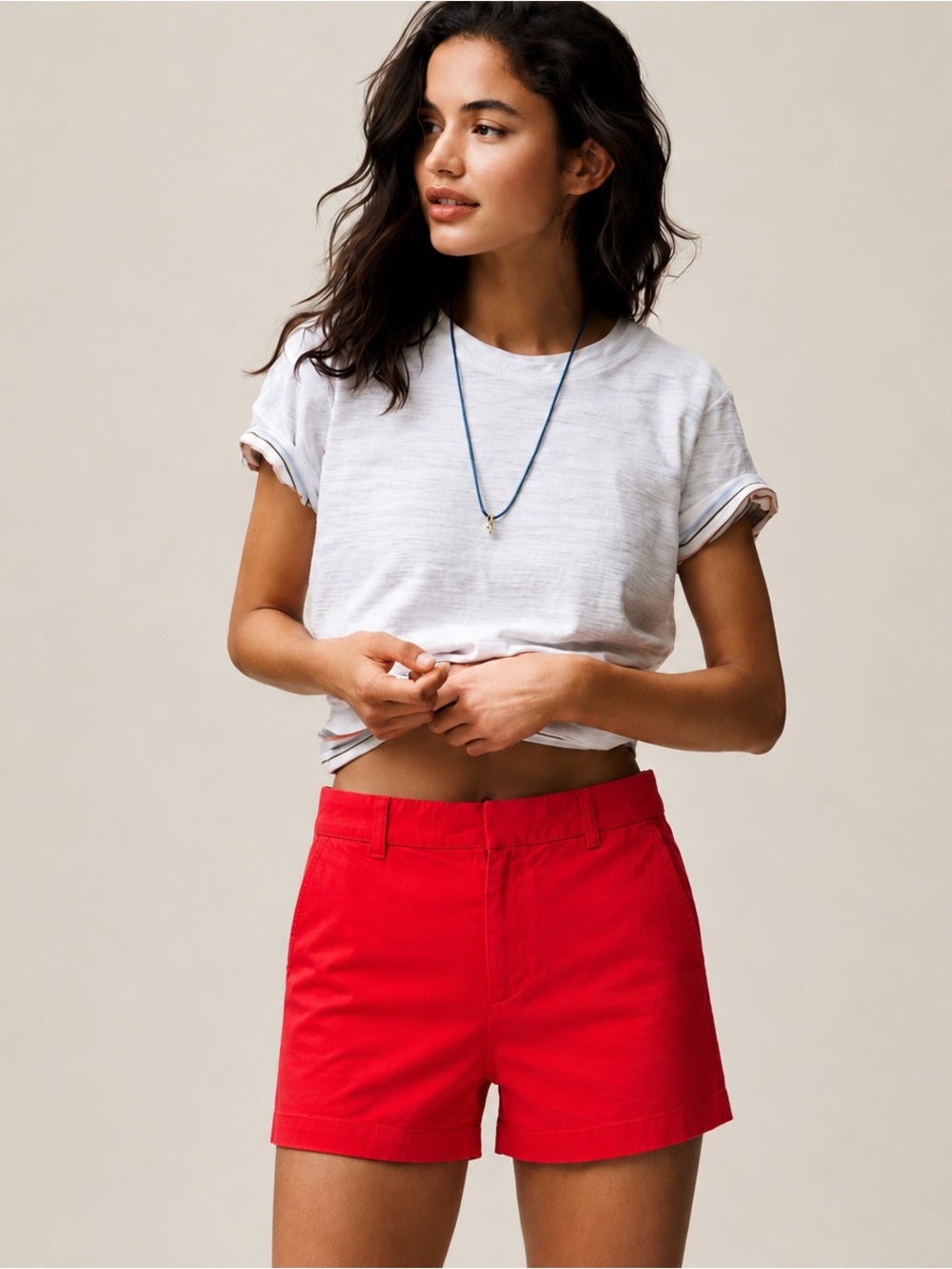 J.Crew 4” Stretch Chino Shorts – Bright Red | Size 6